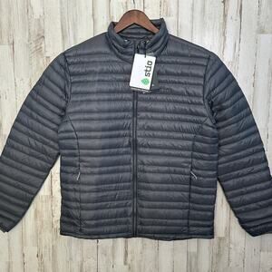 NWT Stio Pinion Down Sweater Jacket Mens Large Gray 800 Fill Windproof MSRP $270